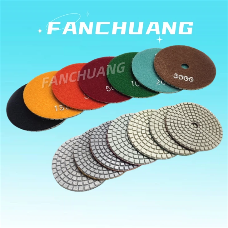 4 Inch Granite Flexible Wet Diamond Polishing Pad