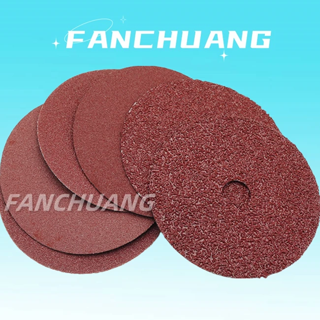 5'' Angle Grinder Sanding Disc Aluminum Oxide Resin Fiber With 7/8'' Arbor